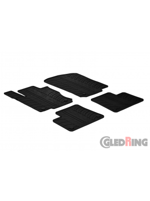 Original Gledring Passform Fußmatten Gummimatten 4 Tlg.+Fixing - Mercedes-Benz GLE W166 & GLE C292 02.2015->